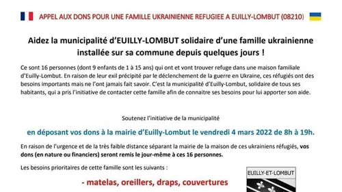 De premiers réfugiés ukrainiens sont arrivés dans les Ardennes 